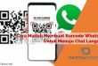 Cara Mudah Membuat Barcode WhatsApp Untuk Menuju Chat Langsung