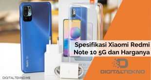 Spesifikasi Xiaomi Redmi Note 10 5G dan Harganya