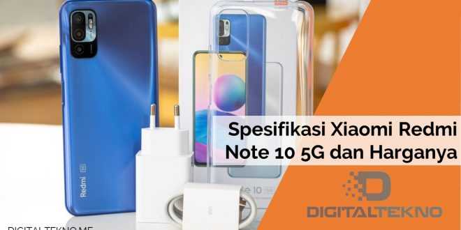 Spesifikasi Xiaomi Redmi Note 10 5G dan Harganya